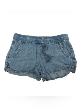 LOFT Outlet Blue Denim Elastic Waist Drawstring Shorts Size XS Women’s